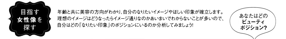 目指す女性像を探す